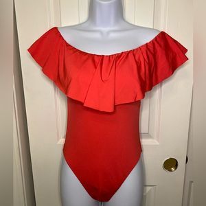 Trina Turk ruffle one piece swimsuit Size 6
